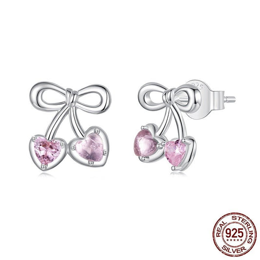 Boucles d'oreilles Cerise en Argent 925 – Charme Romantique - 𝓑𝓲𝓳𝓸𝓾𝔁𝓒𝓪𝓮𝓵𝔂𝓼 - Boucle d'oreilles - 𝓑𝓲𝓳𝓸𝓾𝔁𝓒𝓪𝓮𝓵𝔂𝓼 -