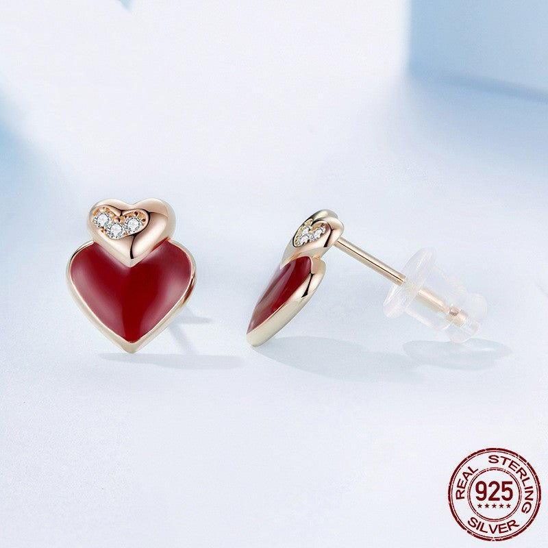 Boucles d'oreilles Cœur en Argent 925 – Amour et Élégance - 𝓑𝓲𝓳𝓸𝓾𝔁𝓒𝓪𝓮𝓵𝔂𝓼 - Boucle d'oreilles - 𝓑𝓲𝓳𝓸𝓾𝔁𝓒𝓪𝓮𝓵𝔂𝓼 -