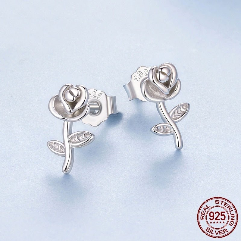 Boucles d'oreilles Rose 3D en Argent 925 – Romantisme Intemporel - 𝓑𝓲𝓳𝓸𝓾𝔁𝓒𝓪𝓮𝓵𝔂𝓼 - Boucle d'oreilles - 𝓑𝓲𝓳𝓸𝓾𝔁𝓒𝓪𝓮𝓵𝔂𝓼 -