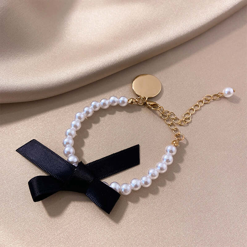 Bracelet Double Couches Cœur et Perles – Charme Rétro et Raffiné - 𝓑𝓲𝓳𝓸𝓾𝔁𝓒𝓪𝓮𝓵𝔂𝓼 - Collier - 𝓑𝓲𝓳𝓸𝓾𝔁𝓒𝓪𝓮𝓵𝔂𝓼 -