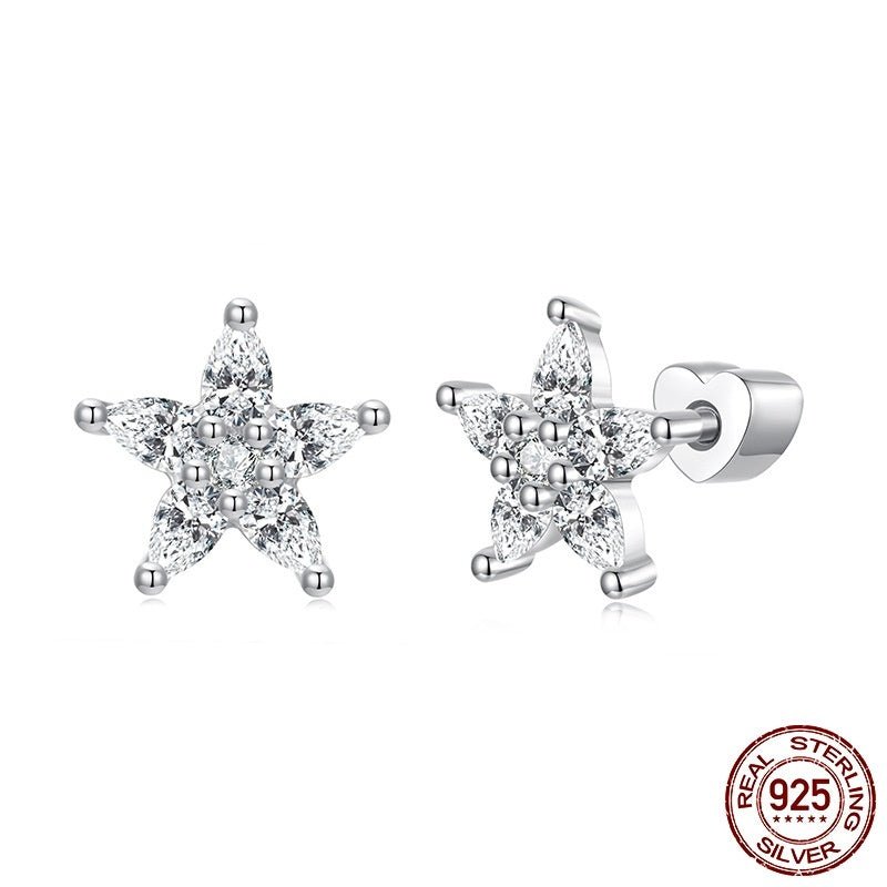 Boucles d'oreilles Fleur en Zircon Étincelant – Élégance Délicate - 𝓑𝓲𝓳𝓸𝓾𝔁𝓒𝓪𝓮𝓵𝔂𝓼 - Boucle d'oreilles - 𝓑𝓲𝓳𝓸𝓾𝔁𝓒𝓪𝓮𝓵𝔂𝓼 - 