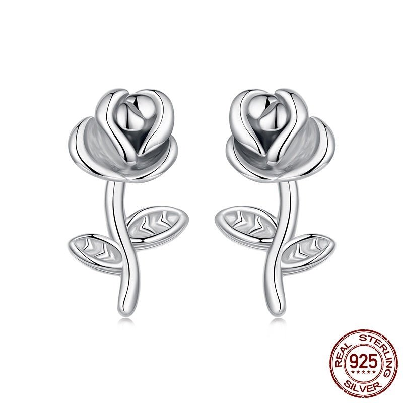 Boucles d'oreilles Rose 3D en Argent 925 – Romantisme Intemporel - 𝓑𝓲𝓳𝓸𝓾𝔁𝓒𝓪𝓮𝓵𝔂𝓼 - Boucle d'oreilles - 𝓑𝓲𝓳𝓸𝓾𝔁𝓒𝓪𝓮𝓵𝔂𝓼 - 