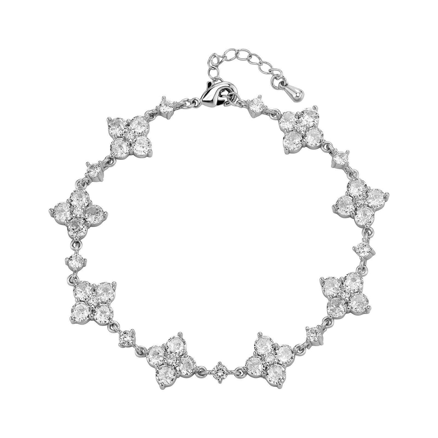 Bracelet Fleur en Zircon Étincelant – Élégance et Raffinement - 𝓑𝓲𝓳𝓸𝓾𝔁𝓒𝓪𝓮𝓵𝔂𝓼 - Collier - 𝓑𝓲𝓳𝓸𝓾𝔁𝓒𝓪𝓮𝓵𝔂𝓼 - 