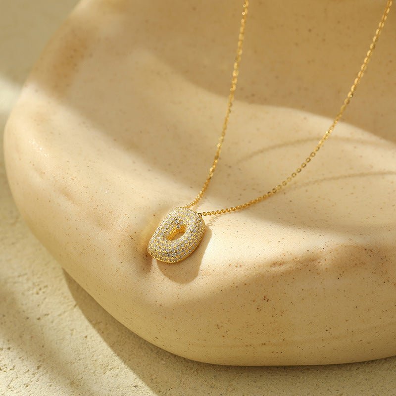 Collier Lettres Bubble en Acier Inoxydable – Élégance et Modernité - 𝓑𝓲𝓳𝓸𝓾𝔁𝓒𝓪𝓮𝓵𝔂𝓼 - Collier - 𝓑𝓲𝓳𝓸𝓾𝔁𝓒𝓪𝓮𝓵𝔂𝓼 - 