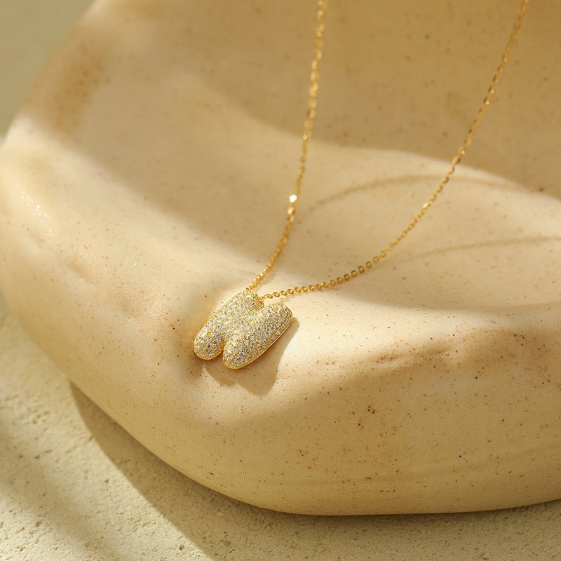 Collier Lettres Bubble en Acier Inoxydable – Élégance et Modernité - 𝓑𝓲𝓳𝓸𝓾𝔁𝓒𝓪𝓮𝓵𝔂𝓼 - Collier - 𝓑𝓲𝓳𝓸𝓾𝔁𝓒𝓪𝓮𝓵𝔂𝓼 - 