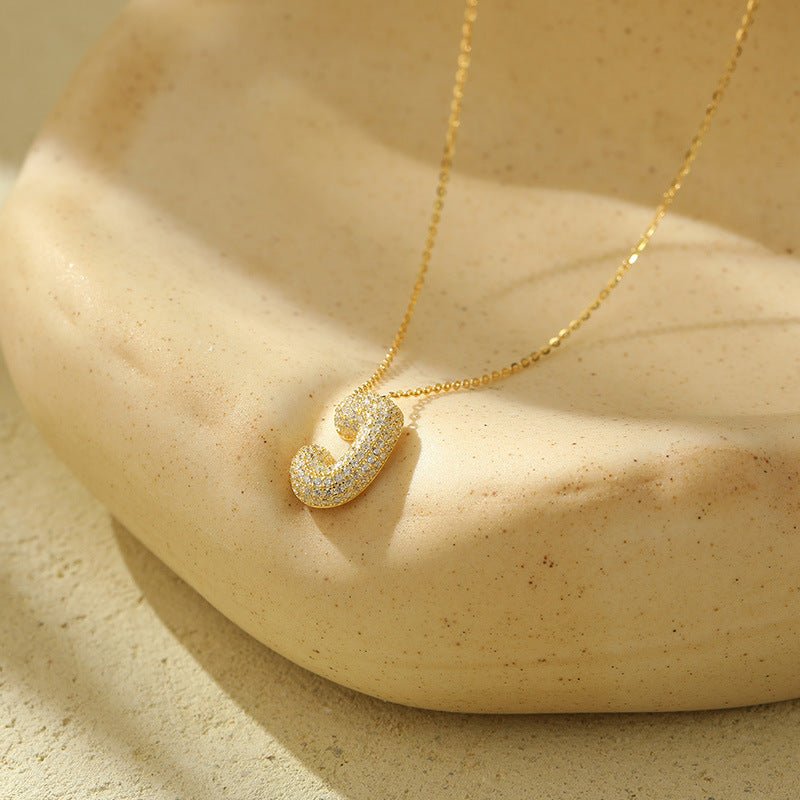 Collier Lettres Bubble en Acier Inoxydable – Élégance et Modernité - 𝓑𝓲𝓳𝓸𝓾𝔁𝓒𝓪𝓮𝓵𝔂𝓼 - Collier - 𝓑𝓲𝓳𝓸𝓾𝔁𝓒𝓪𝓮𝓵𝔂𝓼 - 